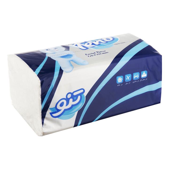 دستمال کاغذی دو لایه 250 برگ تنو Teno Tissue Paper 250pcs